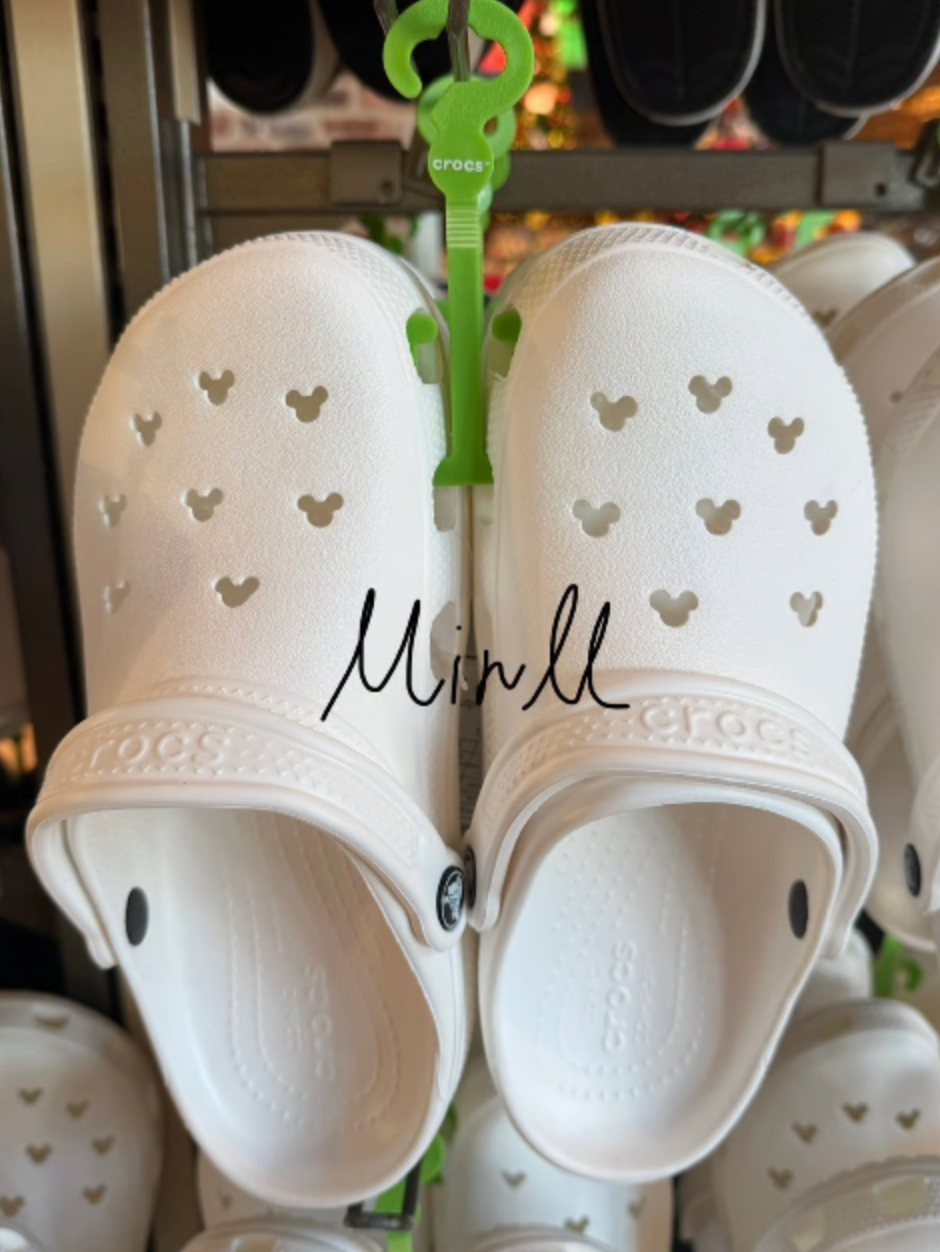 Disney Parks Exclusive Mickey Mouse Icon Crocs White