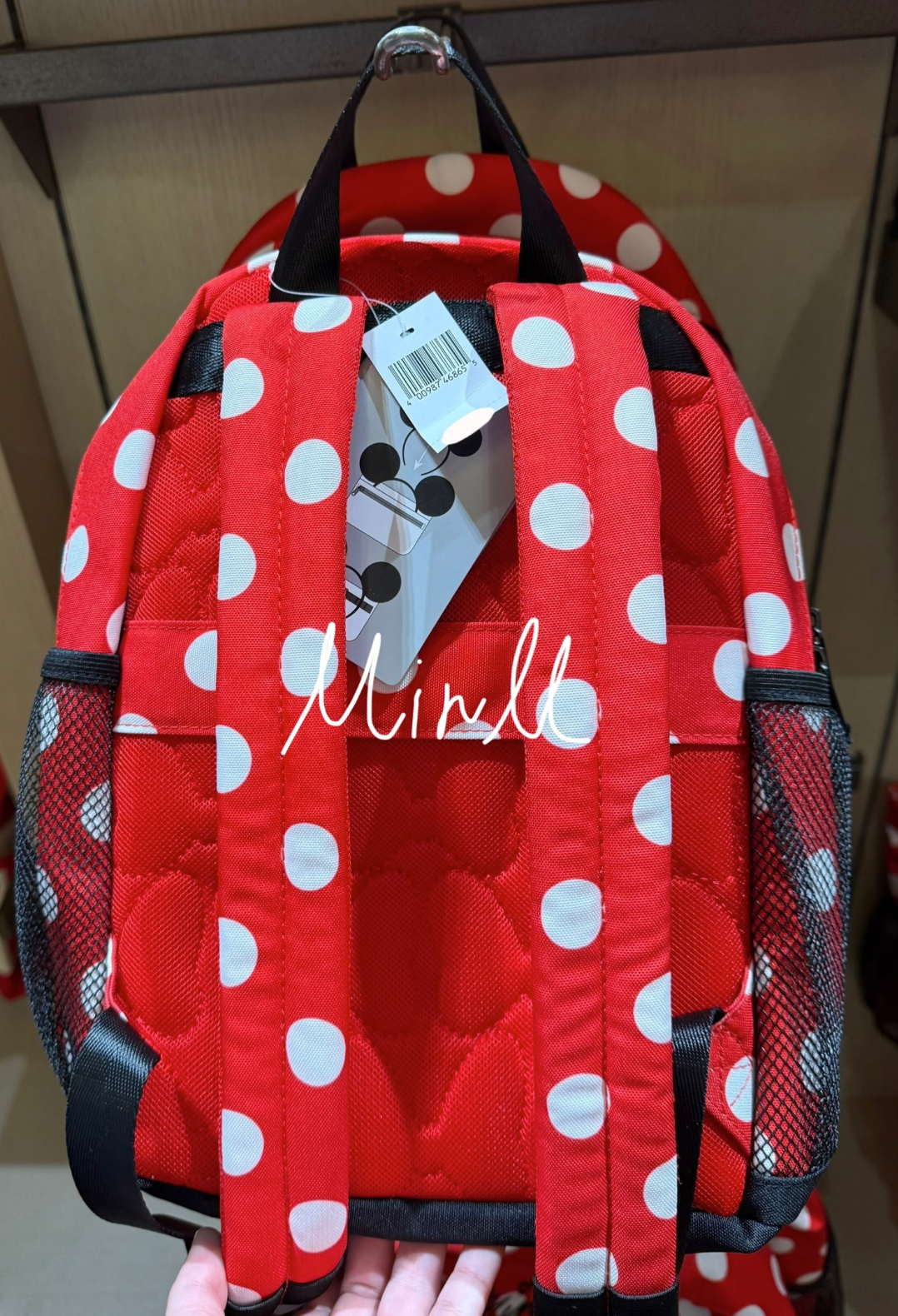 Walt Disney World Minnie Mouse Polka Dots Ear Holder Backpack Small