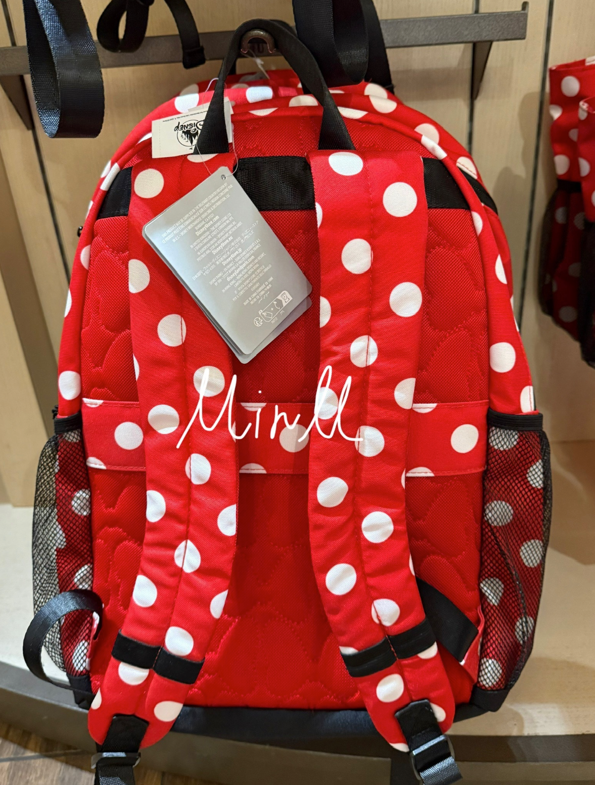 Walt Disney World Minnie Mouse Polka Dots Ear Holder Backpack Large