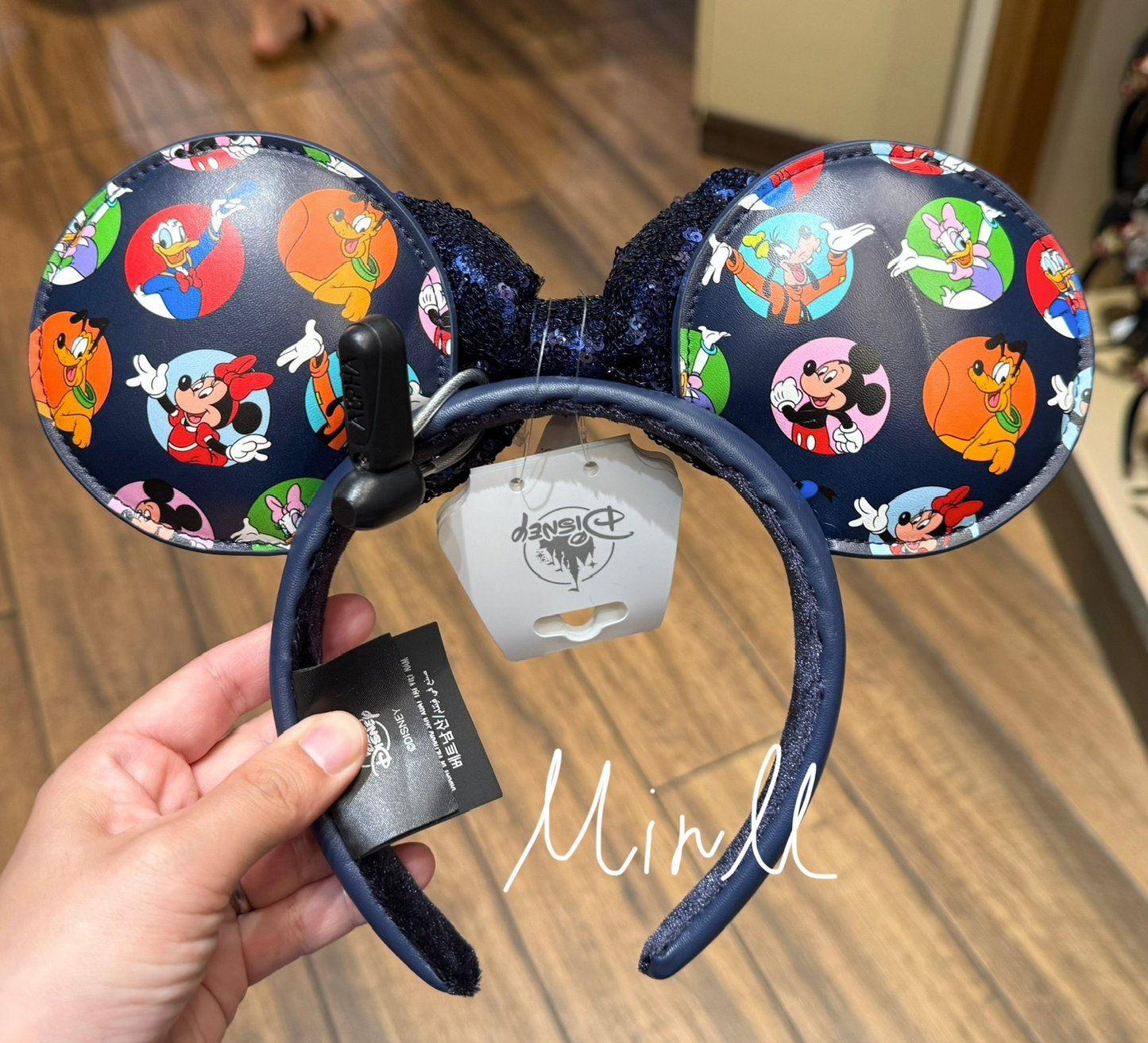 Disney Parks Exclusive Mickey&Friends Ear Headband Navy For Adults