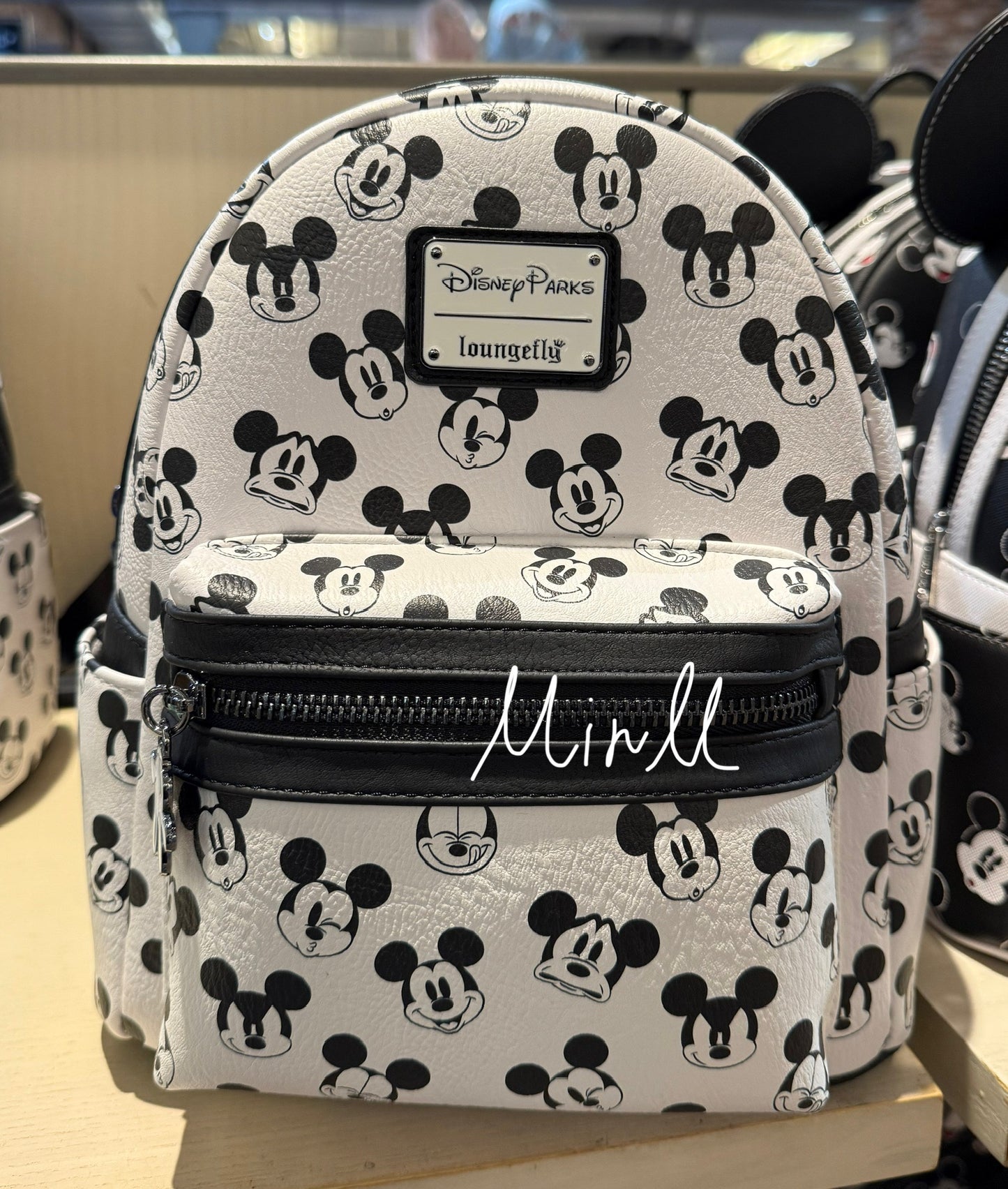 【Loungefly】Disney Parks Exclusive Mickey Mouse Face AOP Mini Backpack