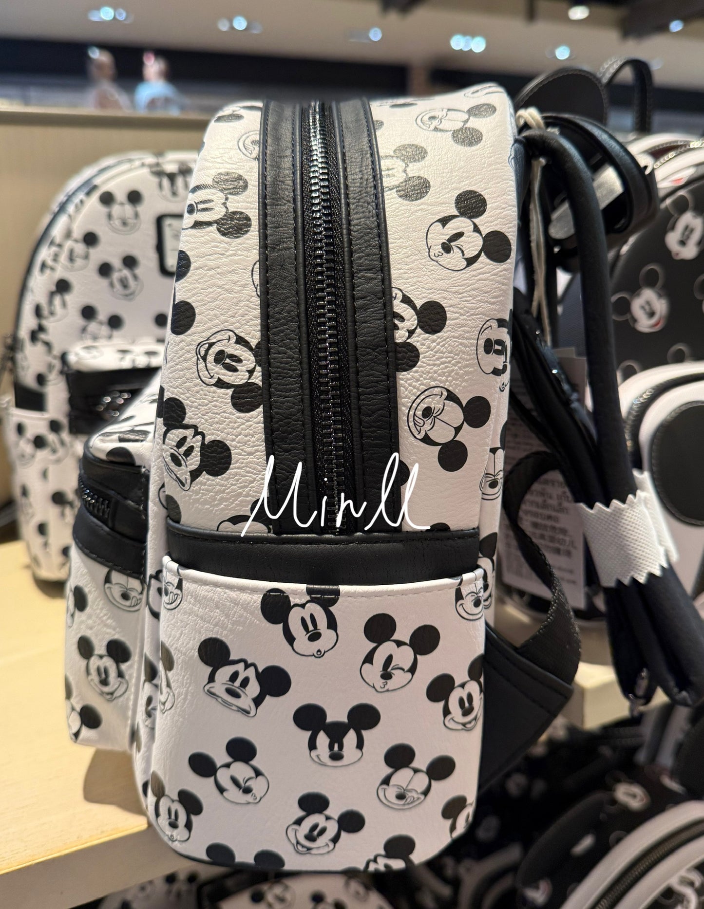 【Loungefly】Disney Parks Exclusive Mickey Mouse Face AOP Mini Backpack