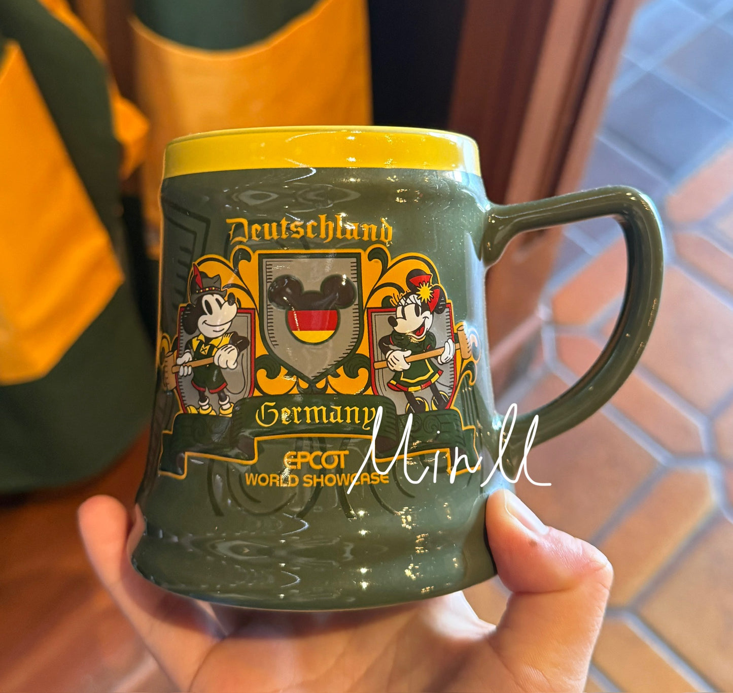 Disney Parks Exclusive Mickey Mouse and Minnie Mouse Germany Mug WDW