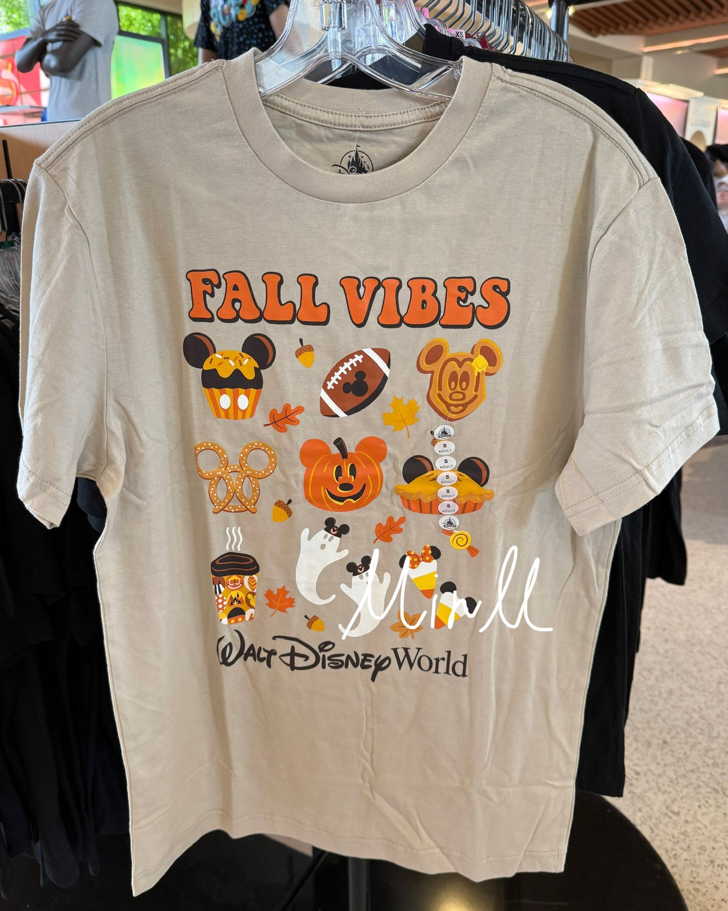 Disney Parks Exclusive Walt Disney World Halloween Fall Vibes T-shirt For Adults
