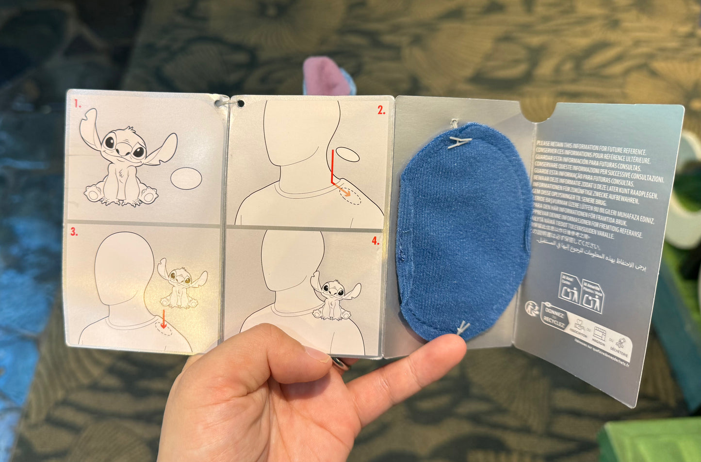 Disney Parks Exclusive Lilo&Stitch Magnet Shoulder Plush