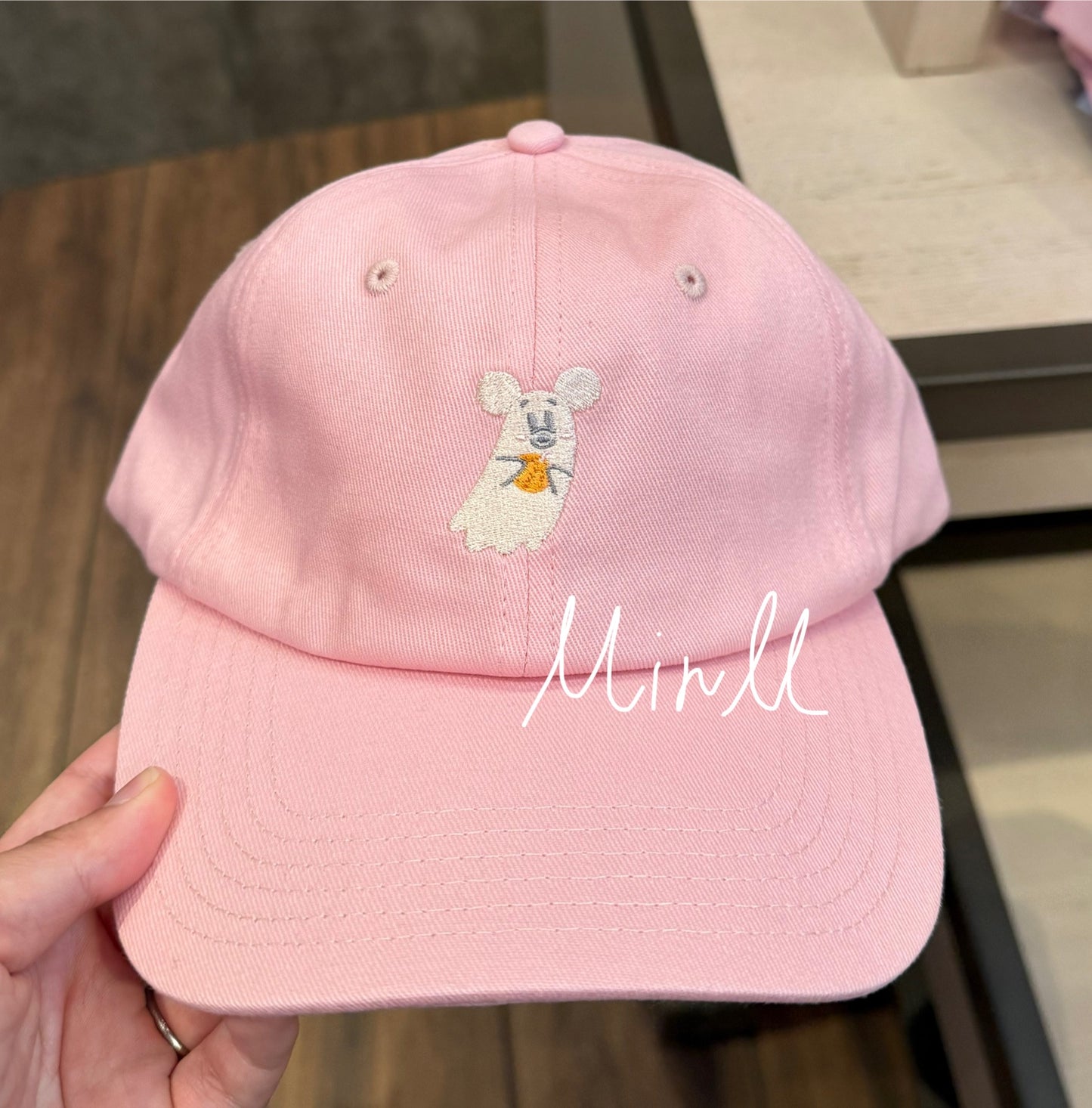 Disney Parks Exclusive Ghost Mickey Mouse Halloween Baseball Cap For Adults