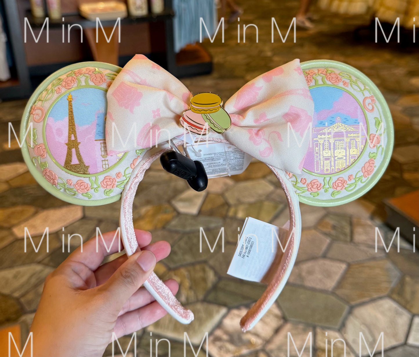 Disney Parks Exclusive EPCOT France Pavilion Macaron Minnie Mouse Ear Headband For Adults