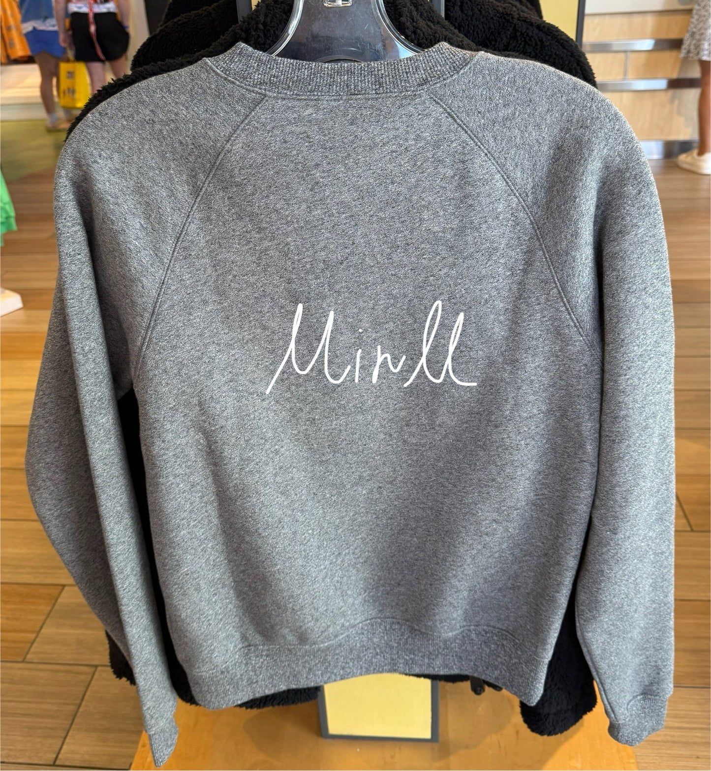 Disney Parks Exclusive Mickey Mouse Sweatshirt For Adults Grey
