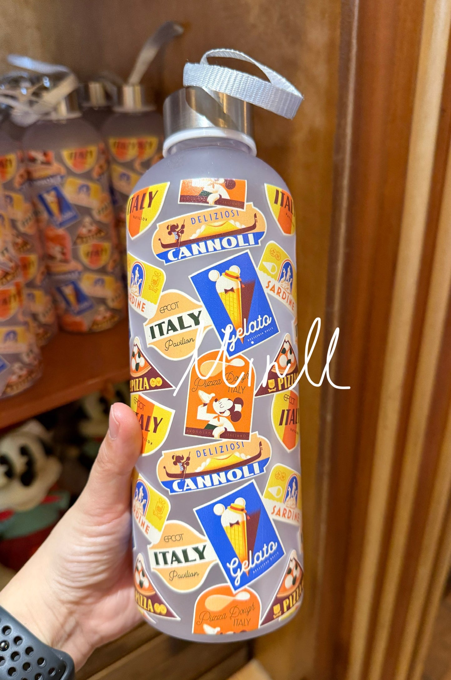 Disney Parks Exclusive Walt Disney World Italy Mickey Mouse Water Bottle