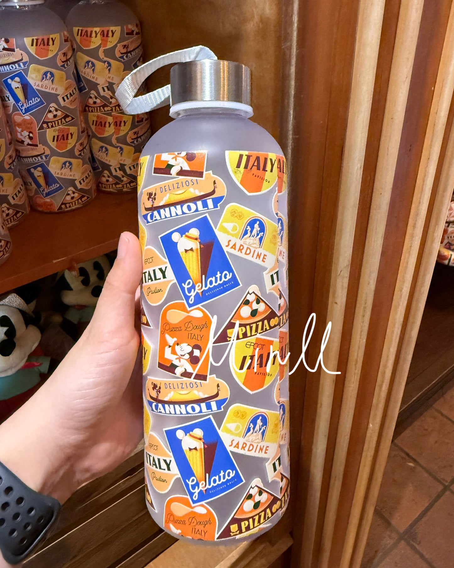 Disney Parks Exclusive Walt Disney World Italy Mickey Mouse Water Bottle