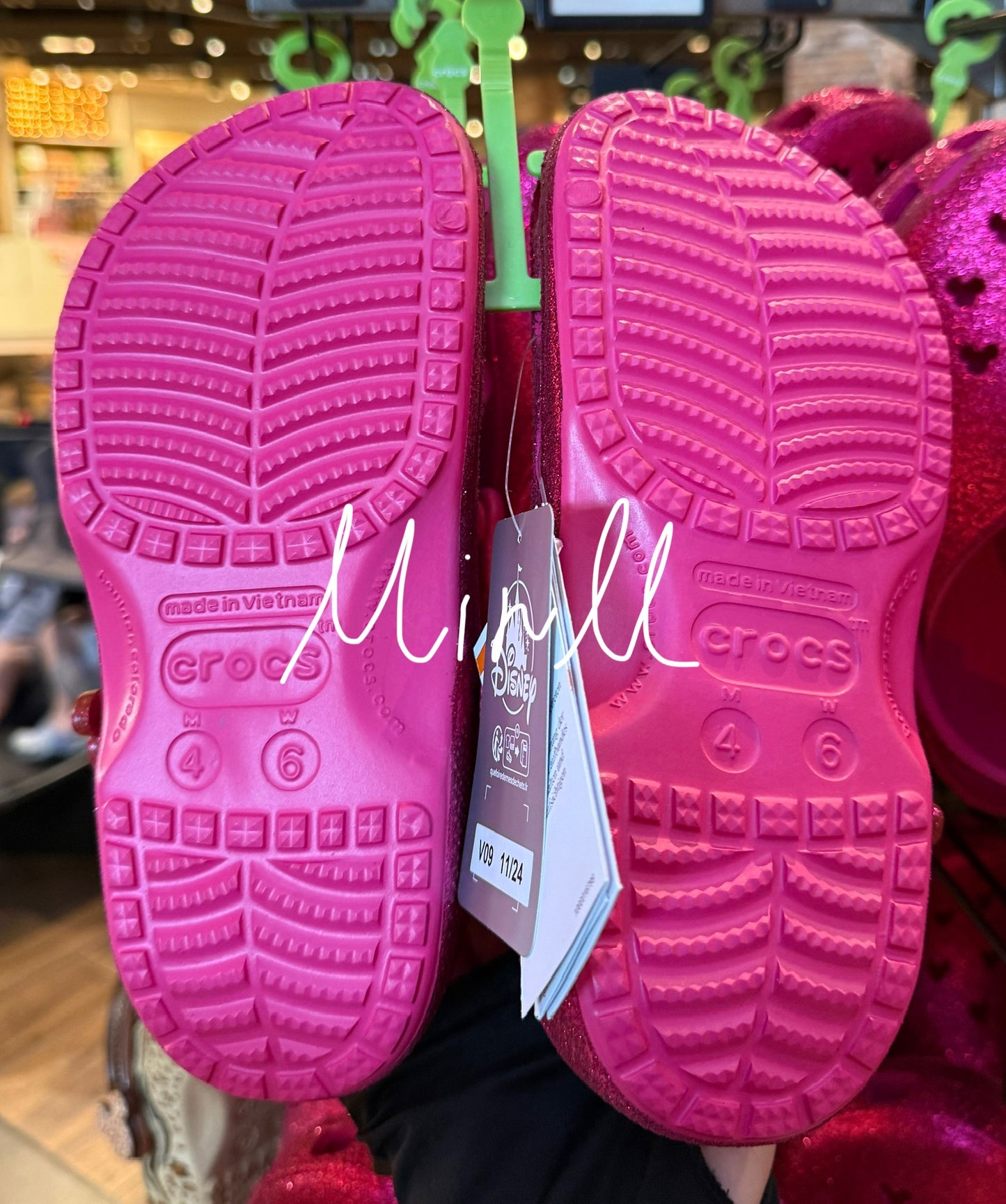 Mickey Mouse Icon Clogs for Adults by Crocs – Pink Glitter