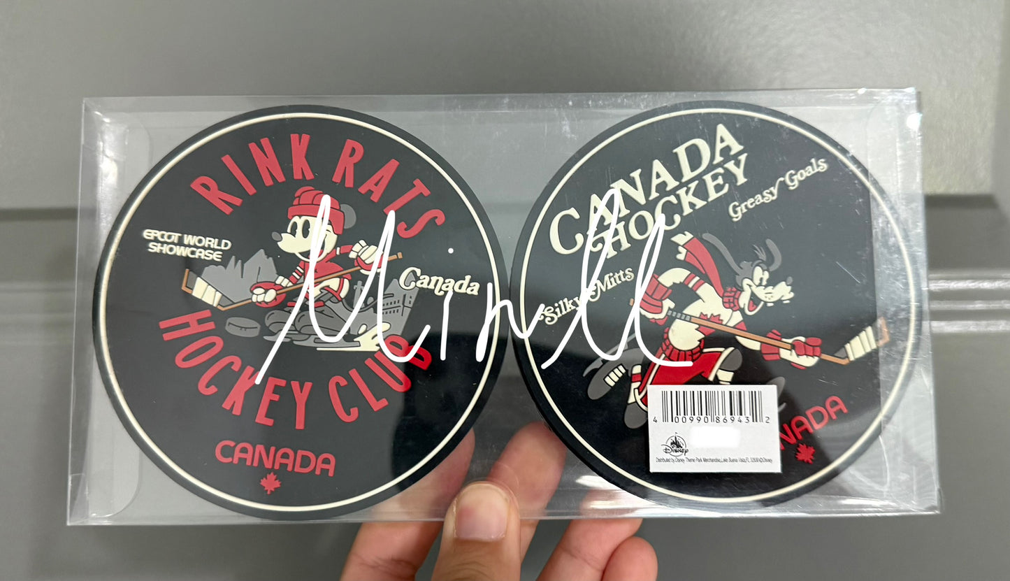 Disney Parks Exclusive Mickey&Friends Ice Hockey Coasters Set of 4