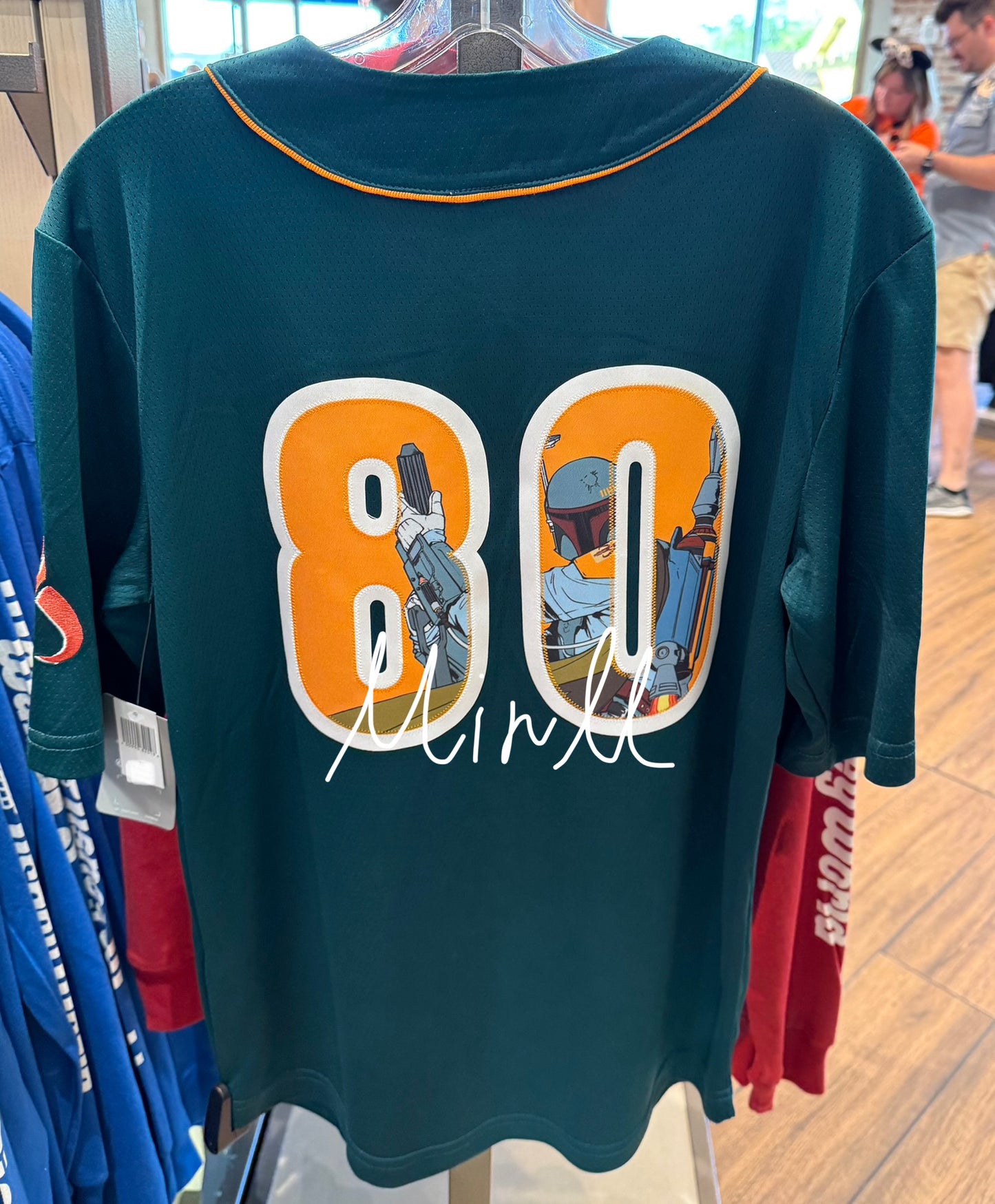 Disney Parks Exclusive Boba Fett Baseball Jersey for Adults Star Wars Walt Disney World