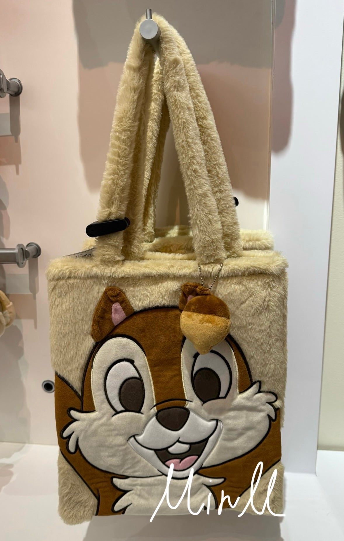 Disney Parks Exclusive Chip 'n' Dale Plush Tote Bag