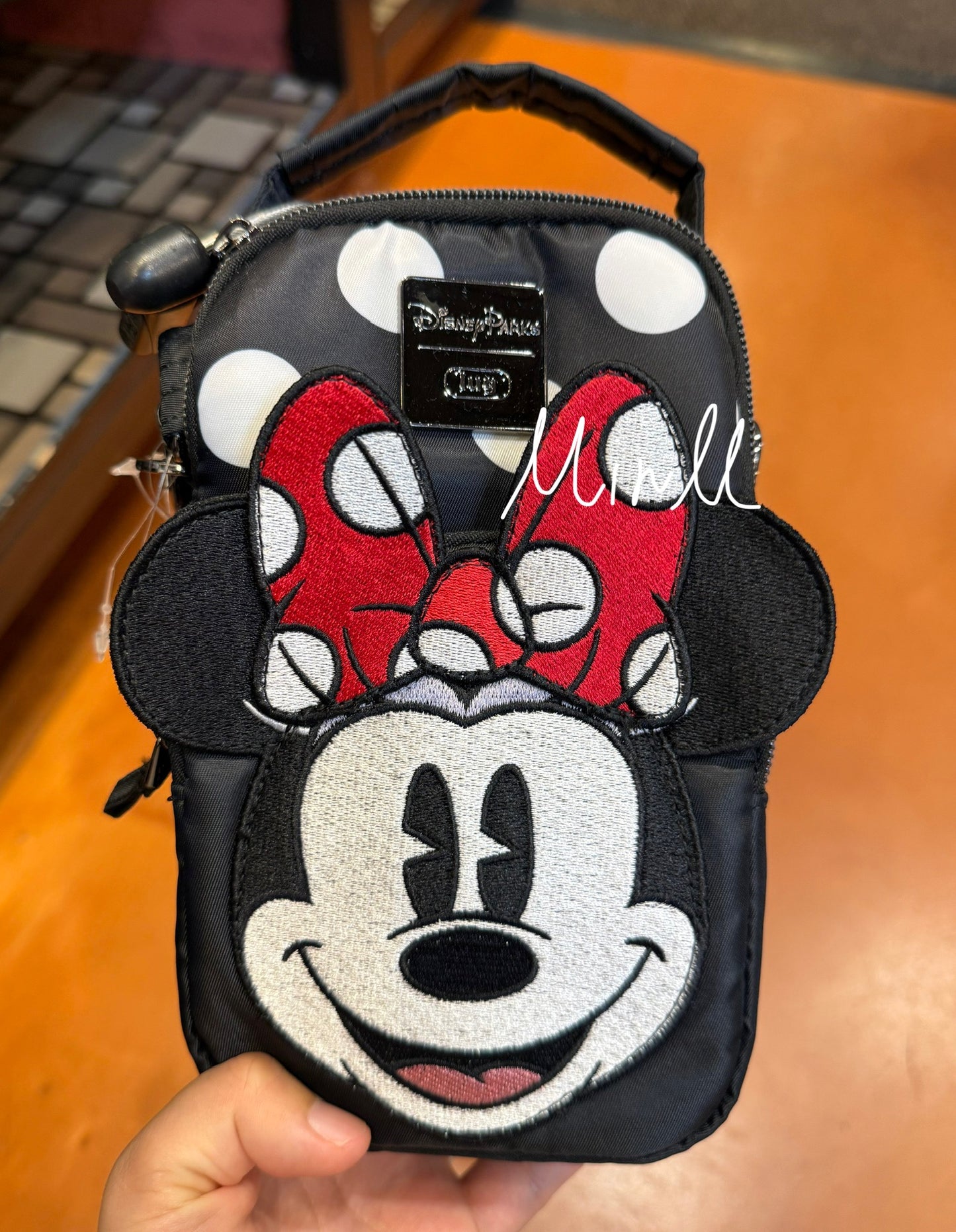 【Lug】Disney Parks Minnie Mouse Polka Dots Crossbody Bag Walt Disney World