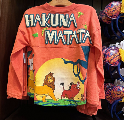 Lion King Hakuna Matata Spirit Jersey For Kids Walt Disney World