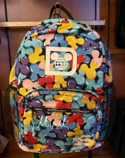 Walt Disney World Mickey Balloon Ear Holder Backpack Large