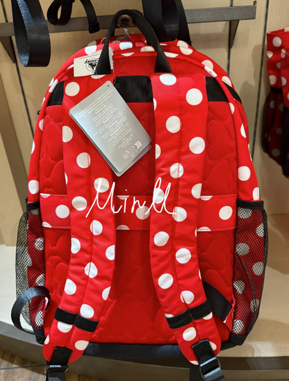 Walt Disney World Minnie Mouse Polka Dots Ear Holder Backpack Large