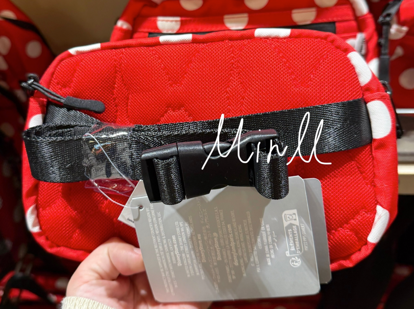 Walt Disney World Minnie Mouse Polka Dots Ear Holder Belt Bag