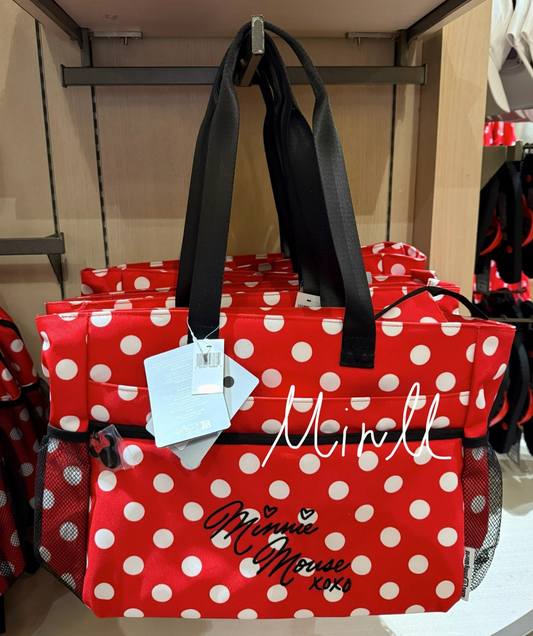 Walt Disney World Minnie Mouse Polka Dots AOP Ear Holder Tote Bag