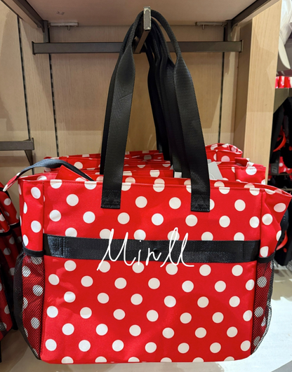 Walt Disney World Minnie Mouse Polka Dots AOP Ear Holder Tote Bag