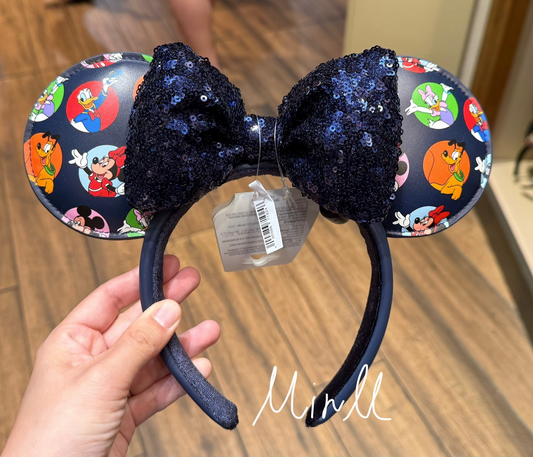 Disney Parks Exclusive Mickey＆Friends Ear Headband Navy For Adults