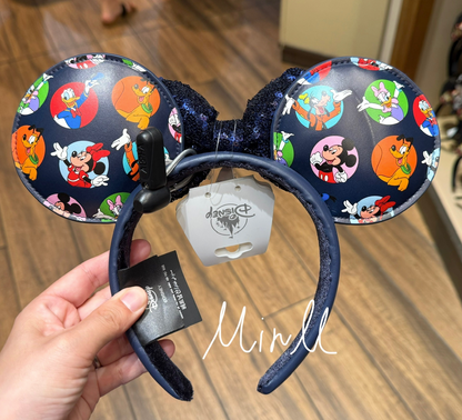 Disney Parks Exclusive Mickey＆Friends Ear Headband Navy For Adults