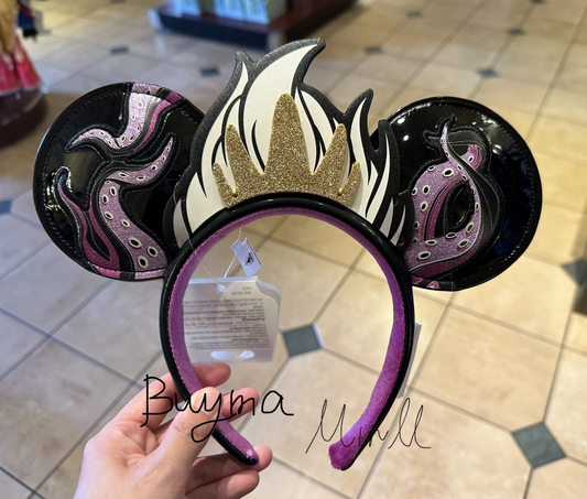 Disney Parks Exclusive Ursula Ear Headband for Adults The Little Mermaid