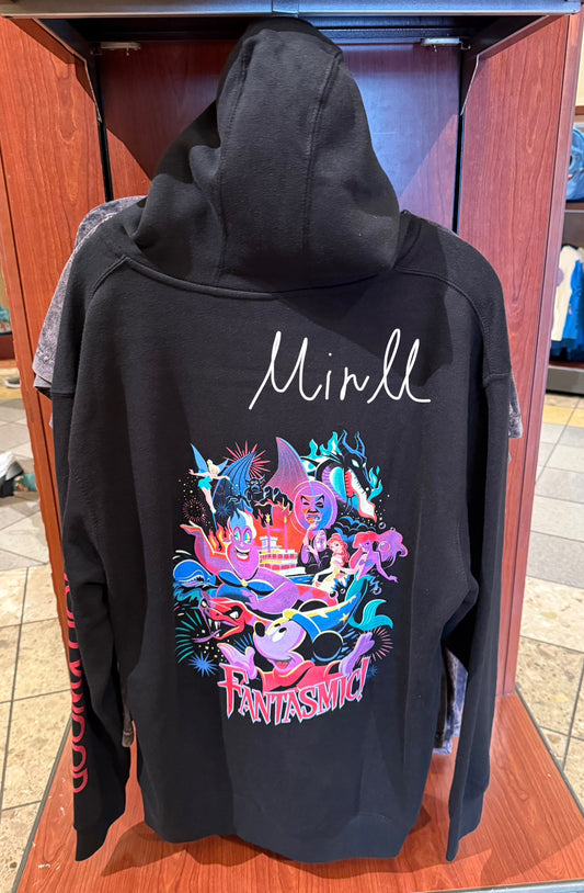 Walt Disney World Fantasmic! Sorcerer Mickey Mouse Hoodie For Adults Hollywood Studios