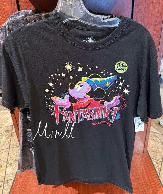 Walt Disney World Fantasmic! Sorcerer Mickey Mouse T-shirt For Adults Hollywood Studios