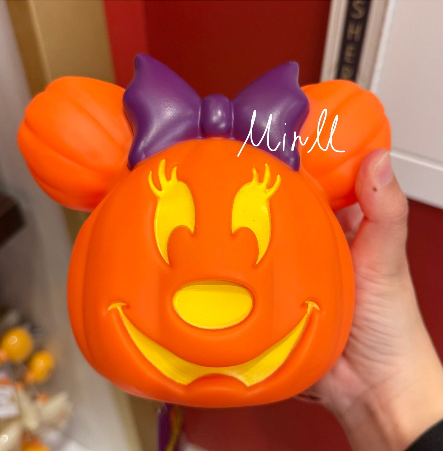 Disney Parks Exclusive Mickey Mouse or Minnie Mouse Light-Up Jack-o'-Lantern Mini Figurine 2025