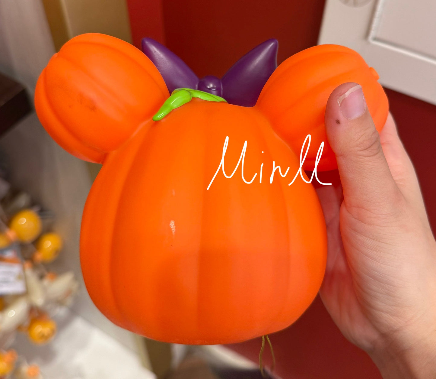 Disney Parks Exclusive Mickey Mouse or Minnie Mouse Light-Up Jack-o'-Lantern Mini Figurine 2025