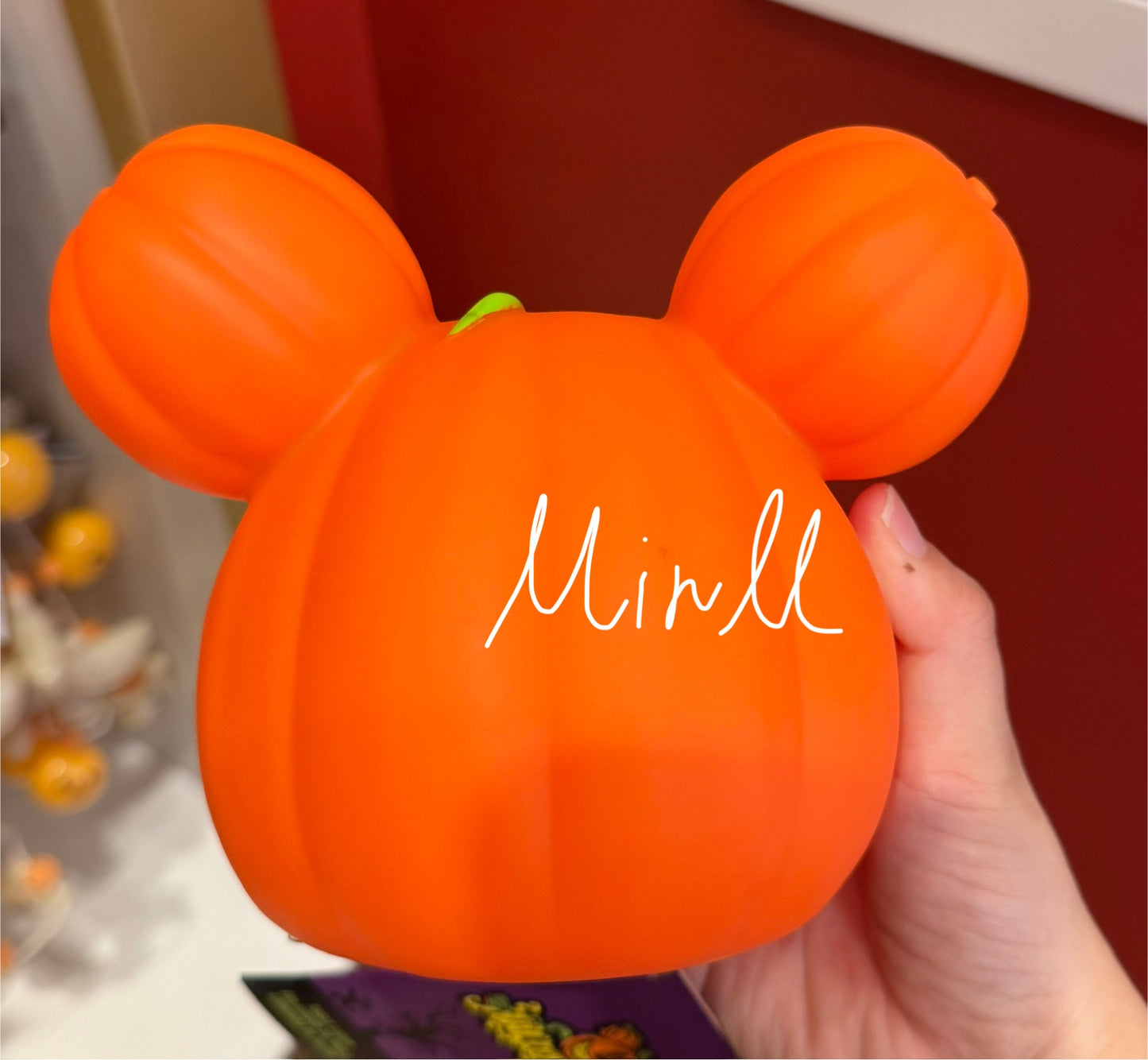 Disney Parks Exclusive Mickey Mouse or Minnie Mouse Light-Up Jack-o'-Lantern Mini Figurine 2025