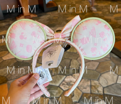 Disney Parks Exclusive EPCOT France Pavilion Macaron Minnie Mouse Ear Headband For Adults