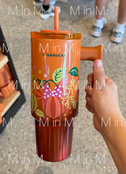 Disney Parks Exclusive Pumpkin Spice Latte 30oz. Stainless Steel Starbucks® Tumbler with Straw