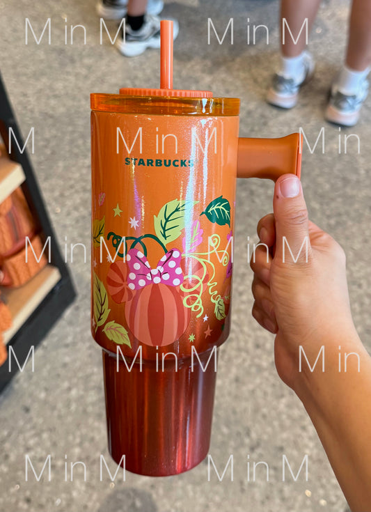 Disney Parks Exclusive Pumpkin Spice Latte 30oz. Stainless Steel Starbucks® Tumbler with Straw