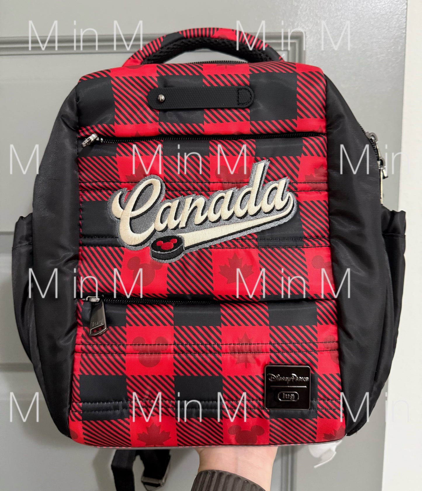 【Lug】Walt Disney World EPCOT Canada Pavilion Plaid Mickey Icon Mini Backpack