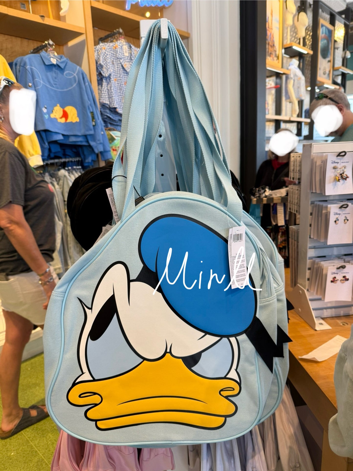 Walt Disney World Exclusive Donald Duck Face Tote Bag