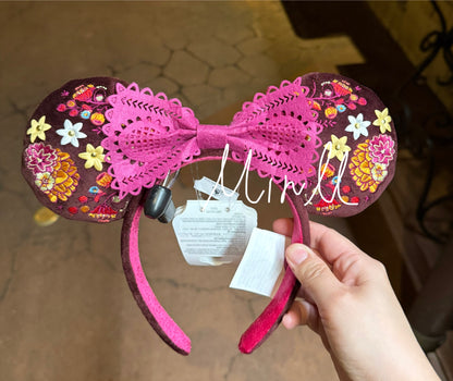Walt Disney World EPCOT Mexico Floral Minnie Mouse Ear Headband For Adults