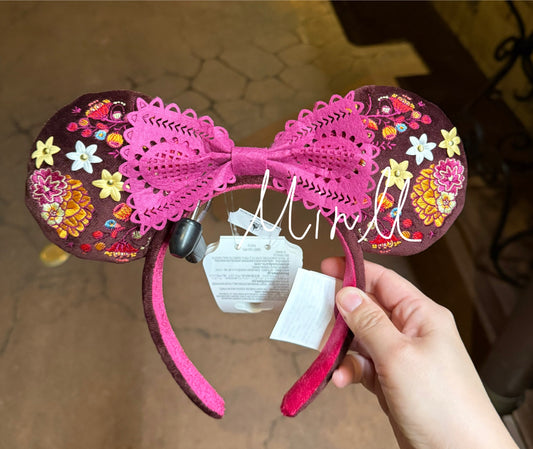Walt Disney World EPCOT Mexico Floral Minnie Mouse Ear Headband For Adults