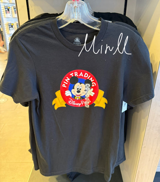 Mickey Mouse Pin Trading T-shirt For Women For Women