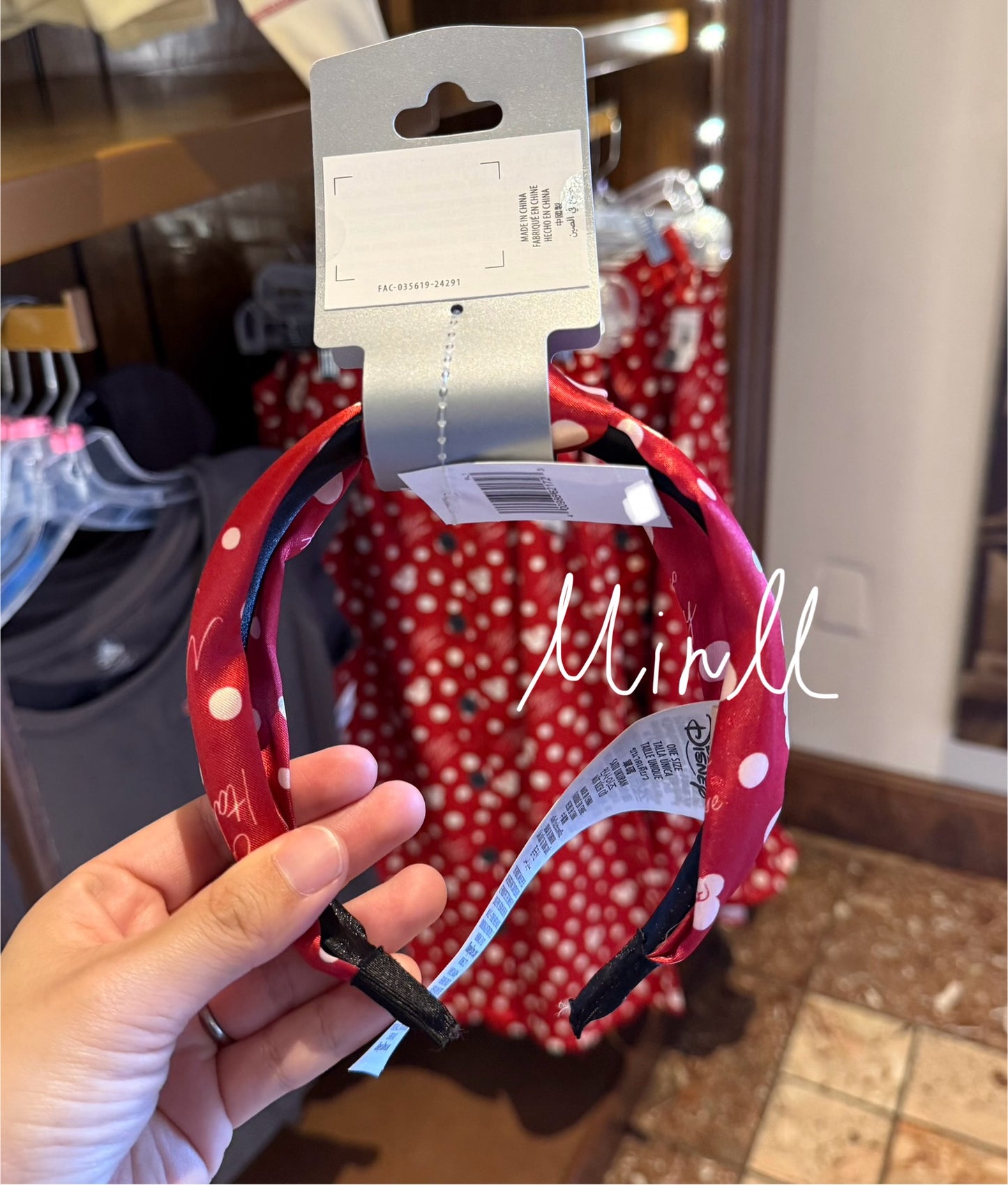 Walt Disney World EPCOT Italy Pavilion Minnie Mouse Headband