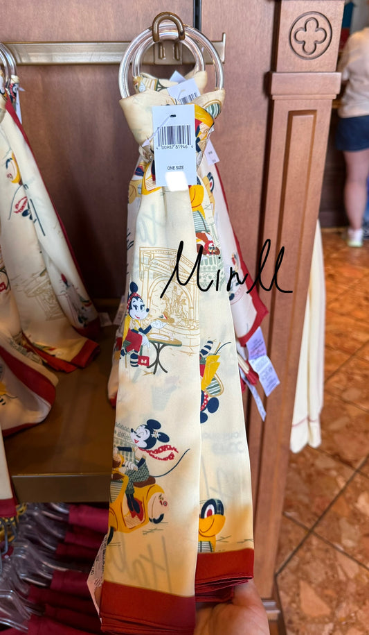 Walt Disney World EPCOT Italy Pavilion Minnie Mouse Scarf