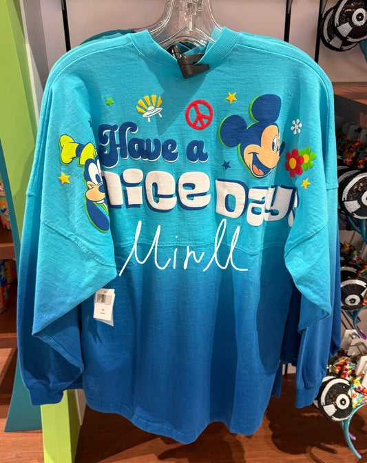 POP Century Resort Mickey＆Goofy Have a Nice Day Spirit Jersey For Adults