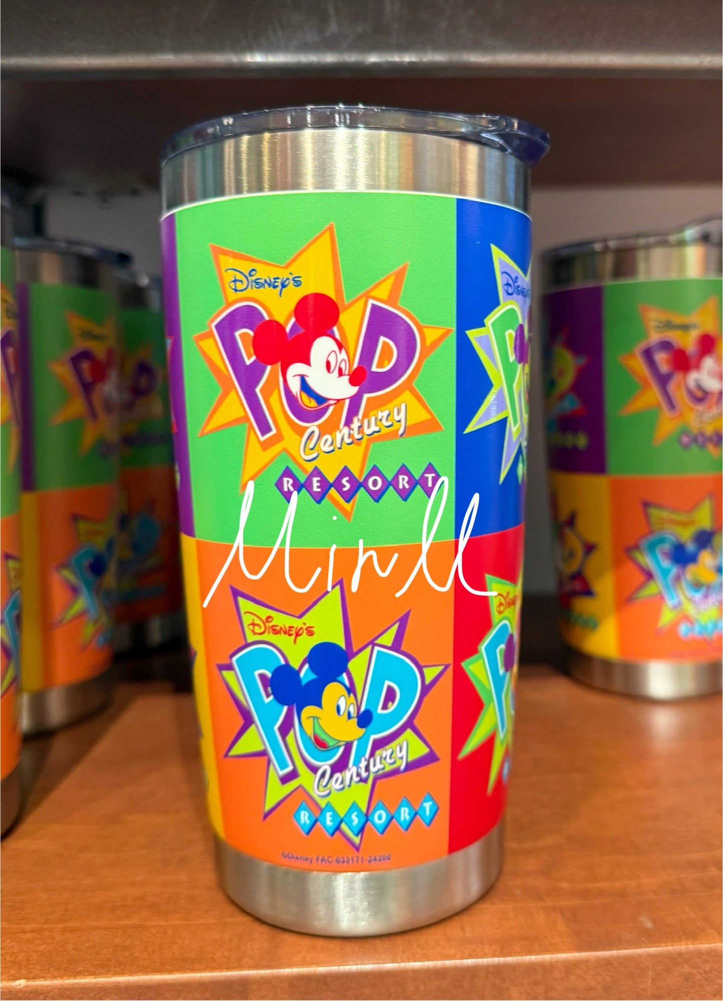 POP Century Resort Mickey Mouse Stainless Tumbler Walt Disney World