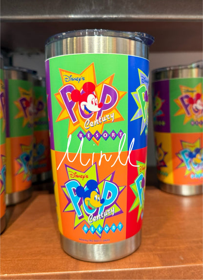 POP Century Resort Mickey Mouse Stainless Tumbler Walt Disney World