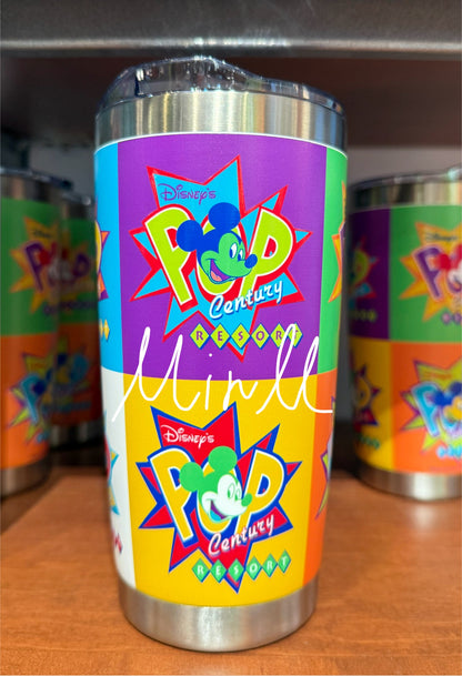 POP Century Resort Mickey Mouse Stainless Tumbler Walt Disney World