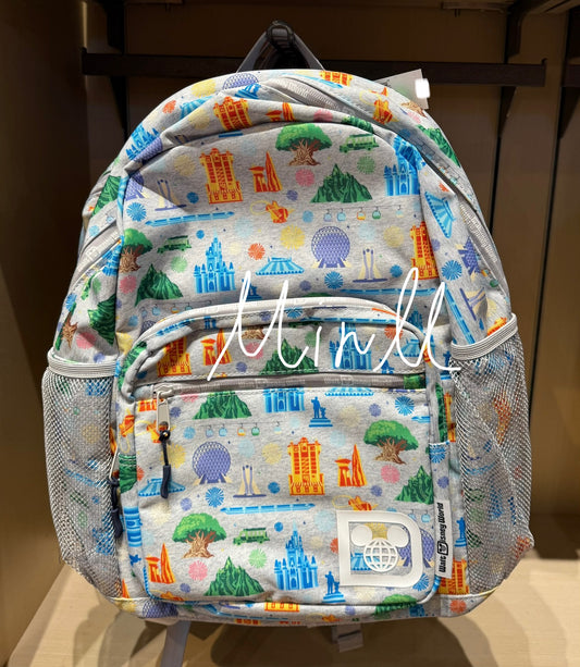 Walt Disney World 4 Parks Icons Ear Holder Backpack Large