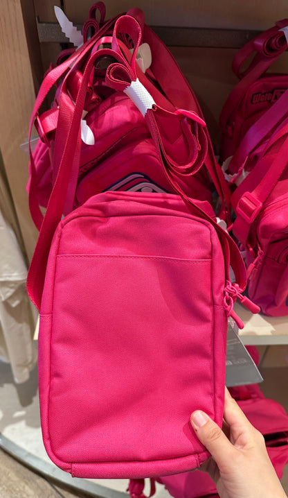 Walt Disney World Logo Pink Ear Holder Crossbody Bag Pink