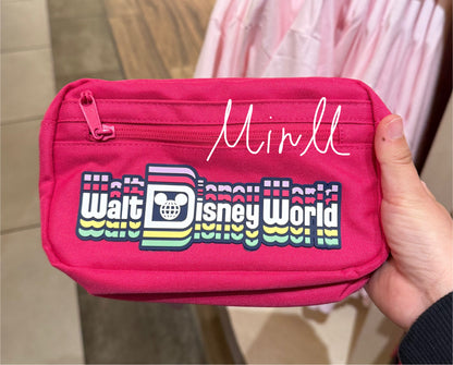 Walt Disney World Logo Pink Ear Holder Belt Bag Pink